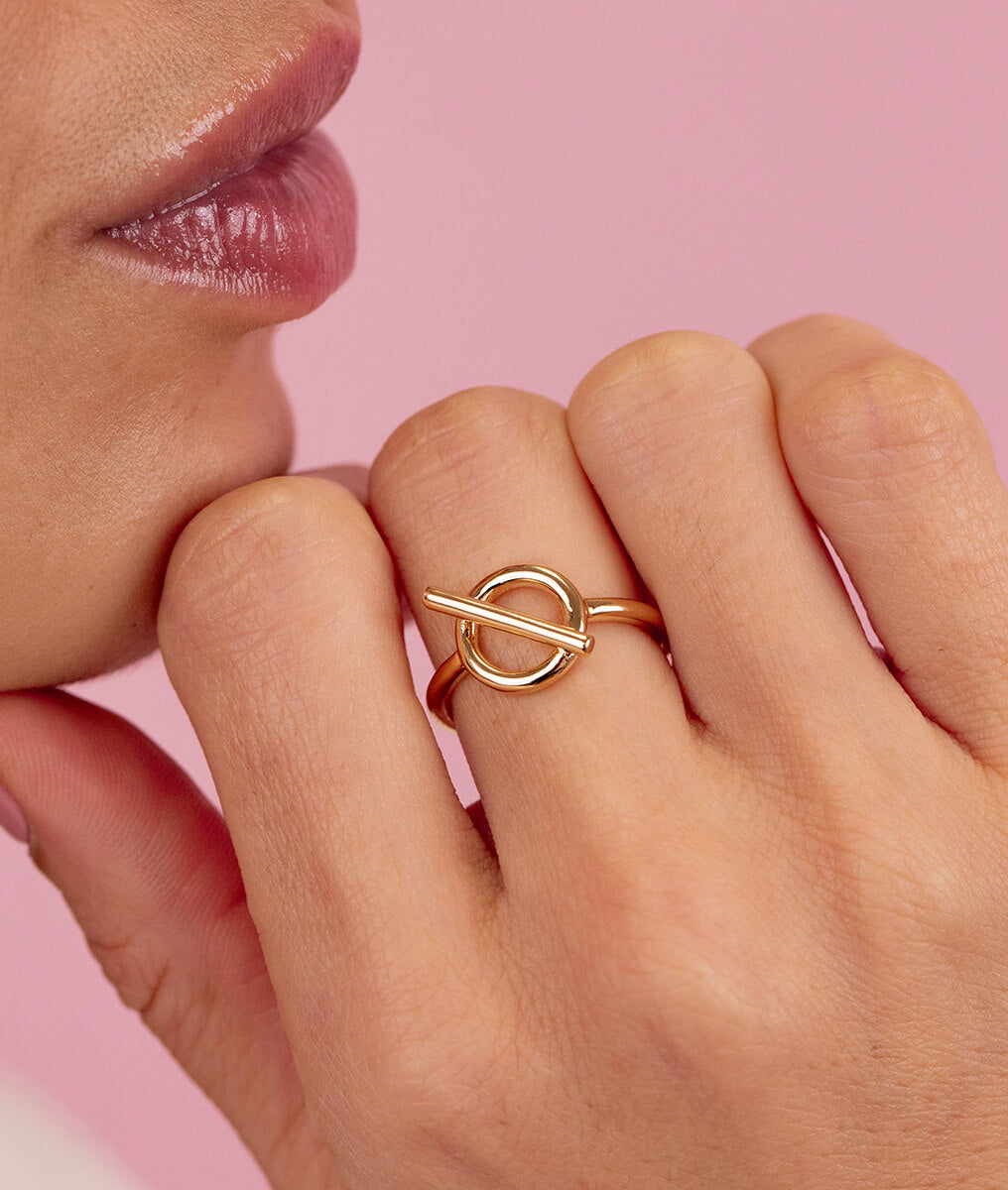 Bague fermoir Plaqué or - 1