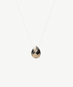 Collier goutte Pyrite Argent 925 - 2