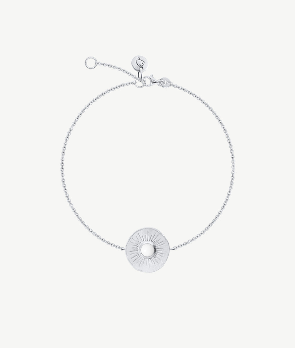 Bracelet chaînette Calypso turquoise blanche Argent 925 - 2