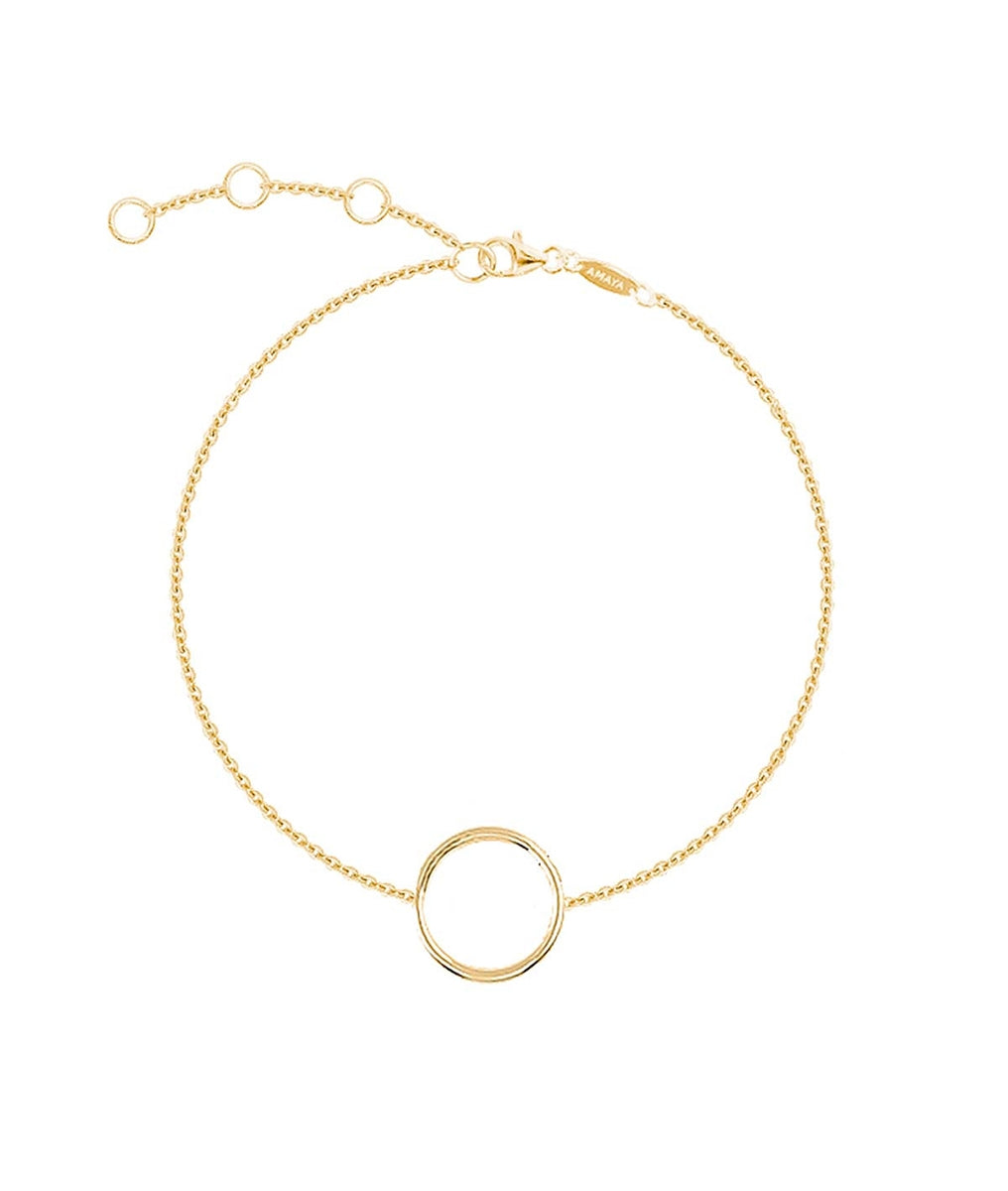 Bracelet chaîne petit anneau Plaqué or - 2