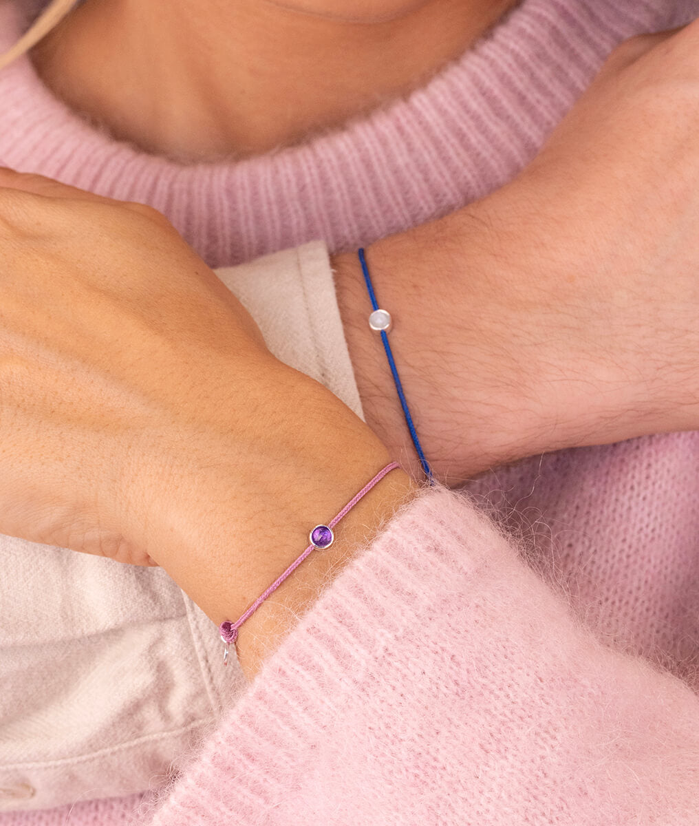 Bracelets couple pierre de naissance Argent 925 - 2