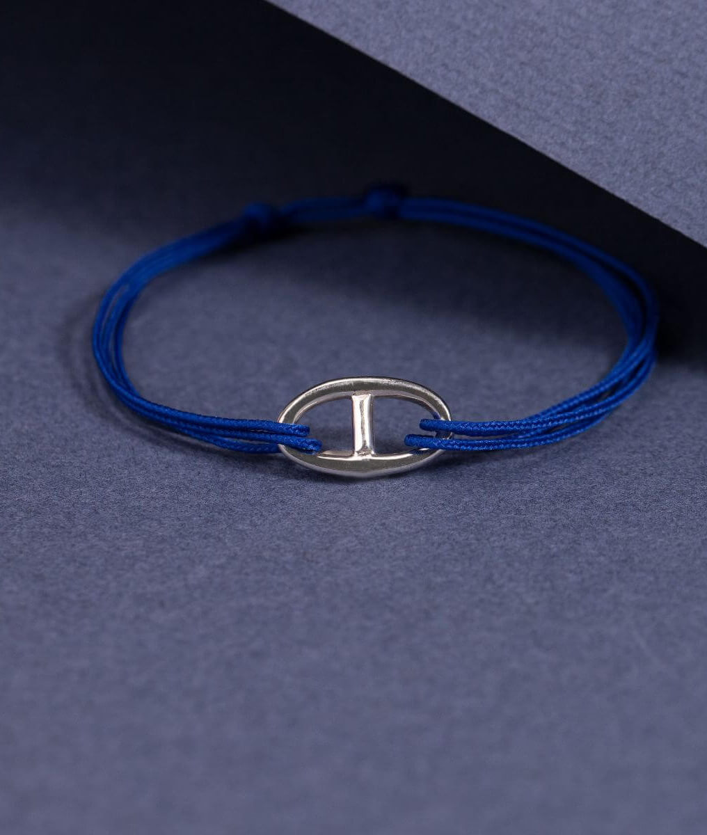 Bracelet cordon maille marine pour homme Argent 925 - 2