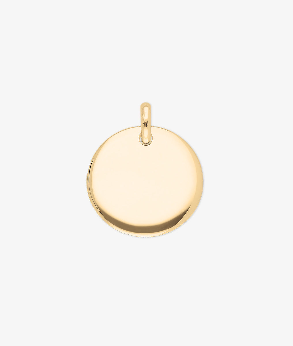 Médaille bombée Plaqué or - 1