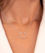 Collier chaîne petit anneau Argent 925 - 2