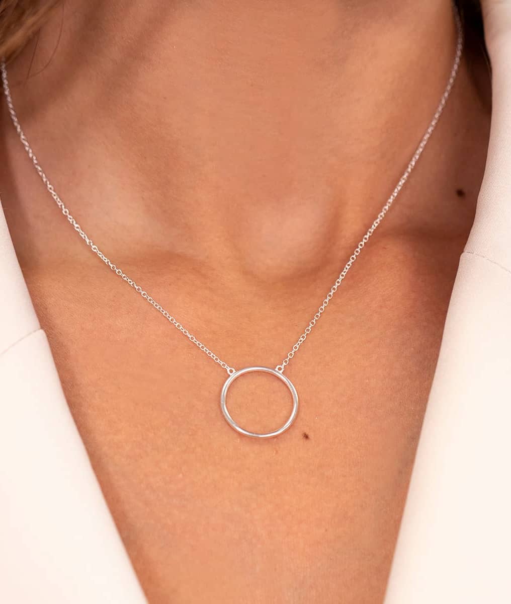 Collier chaîne petit anneau Argent 925 - 2
