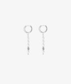 Boucles d'oreilles créoles et barrette de perles Argent 925 - 2
