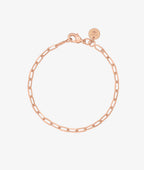 Bracelet chaîne grands maillons épais Plaqué or rose - 2