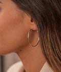 Boucles d'oreilles créoles 4 cm Argent 925 - 1