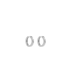 Boucles d'oreilles créoles facettées Argent 925 - 2