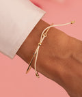 Bracelet jonc cordon Plaqué or - 1