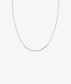Collier chaîne barrette de perles Argent 925 - 2