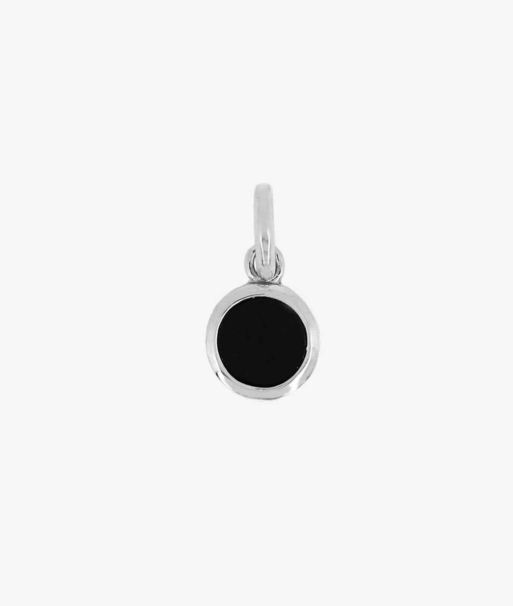 Médaille sertie Agate noire Argent 925 - 1