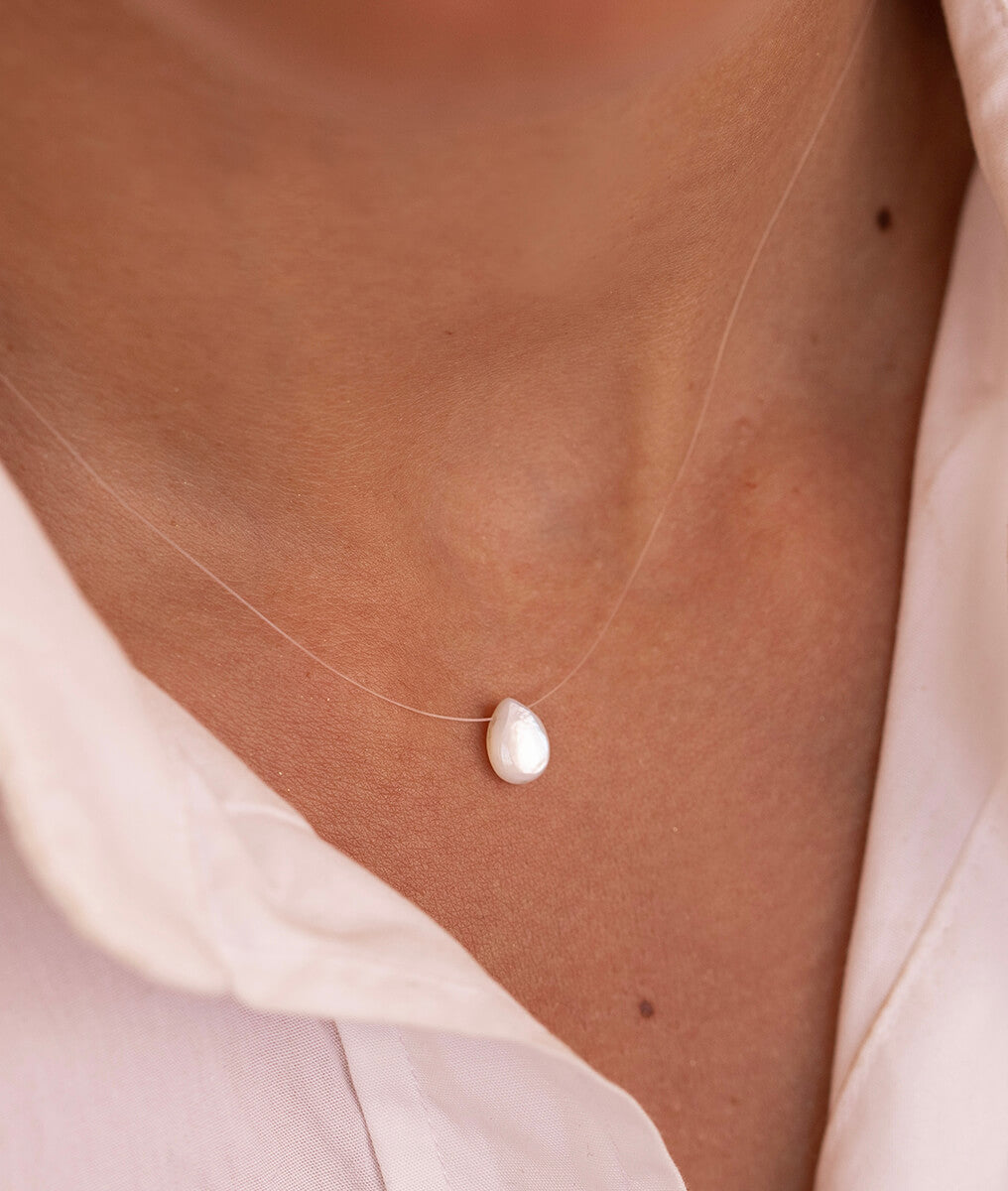 Collier goutte Nacre Argent 925 - 1