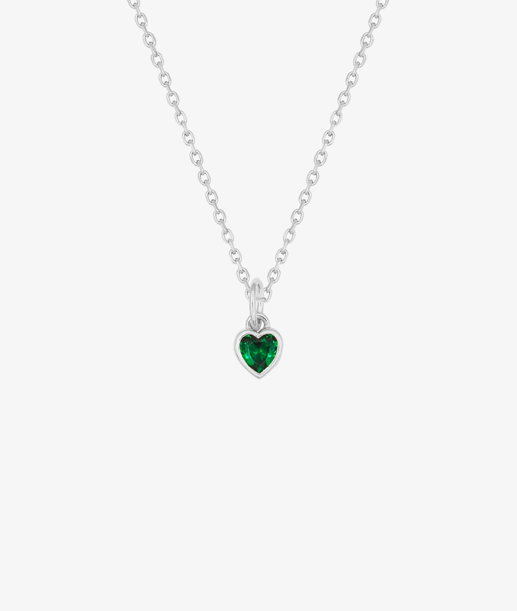 Collier chaîne et petit coeur zircon Argent 925 - 2