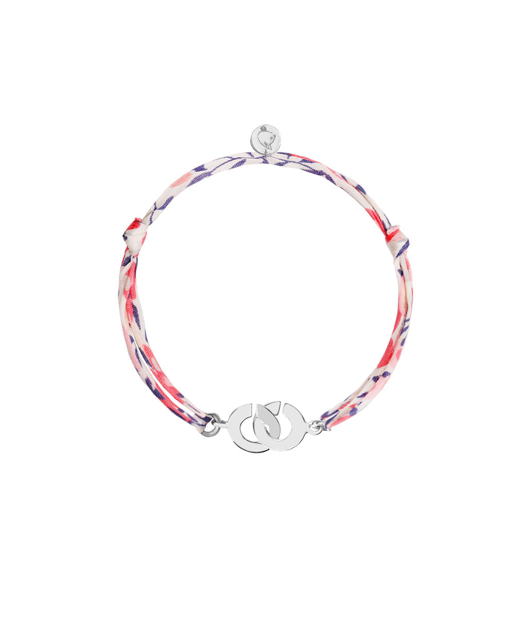 Bracelet liberty et petits anneaux entrelacés Argent 925 - 2
