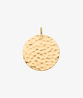 Grande médaille martelée 2 cm Plaqué or - 1