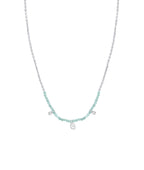 Collier Amazonite et gouttes Argent 925 - 2