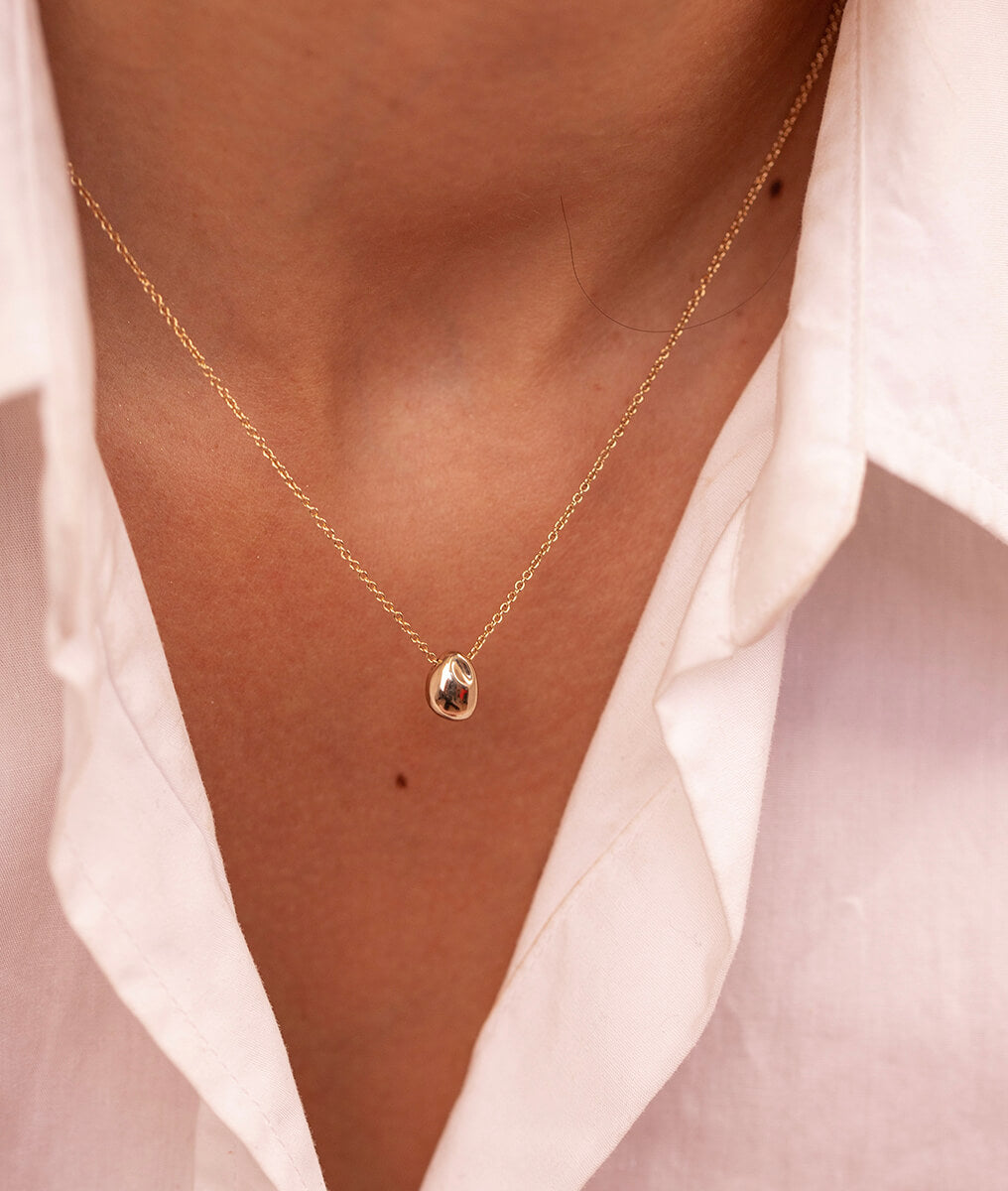 Collier chaîne goutte Plaqué or - 1