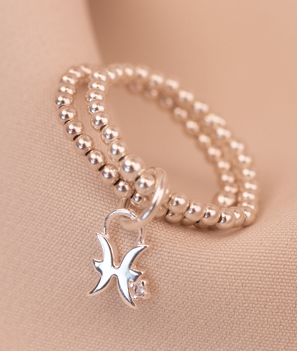 Bague perles 2 rangs et pendentif Astro Argent 925 - 2