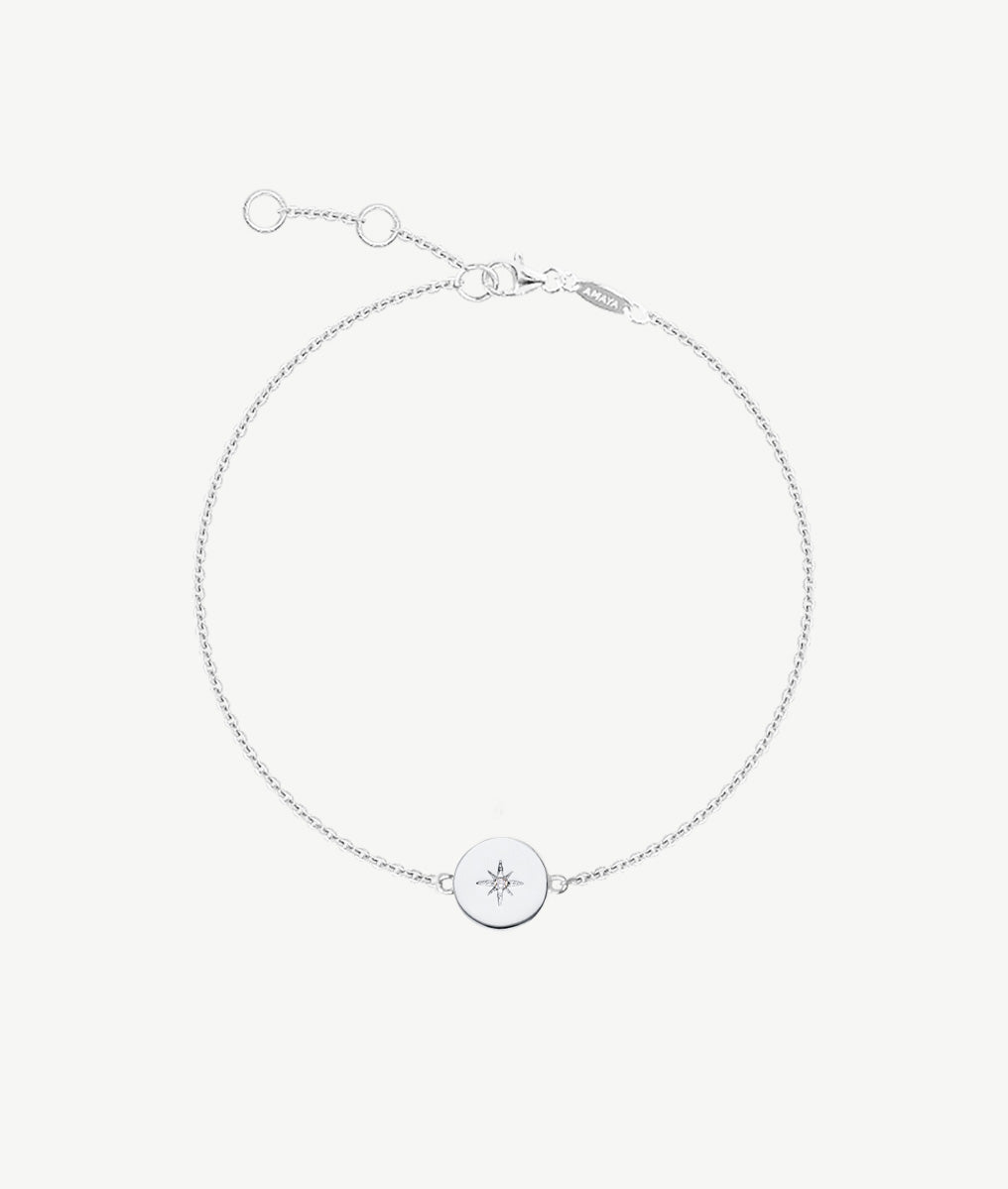 Bracelet chaînette et étoile scintillante Argent 925 - 2