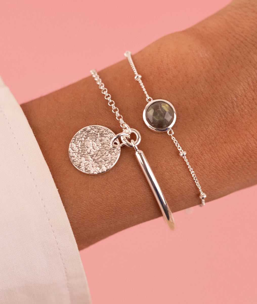 Duo pierres fines et Maya Argent 925 - 2