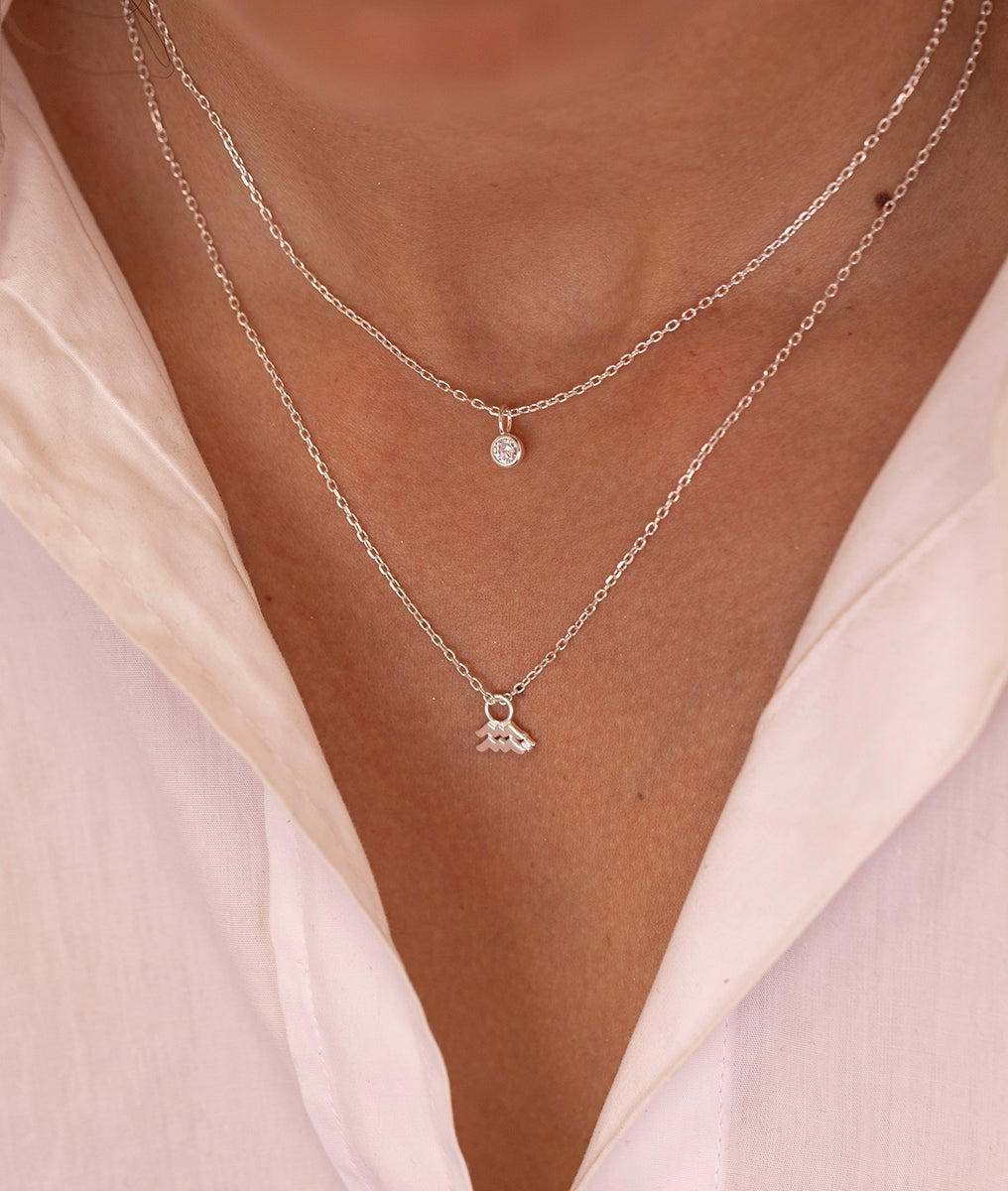 Duo Astro et zircons Argent 925 - 1
