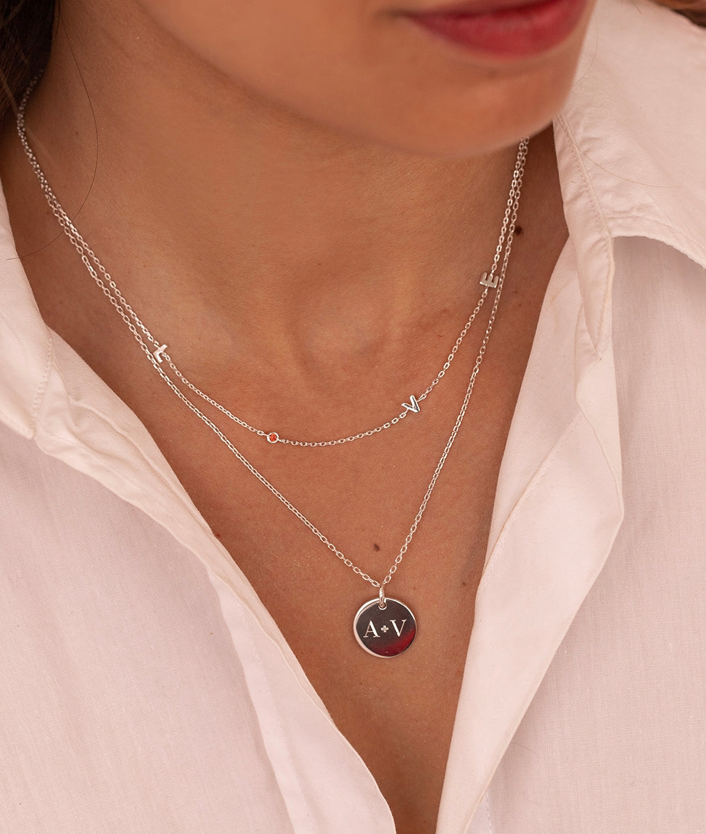 Duo Love et médaille Argent 925 - 2