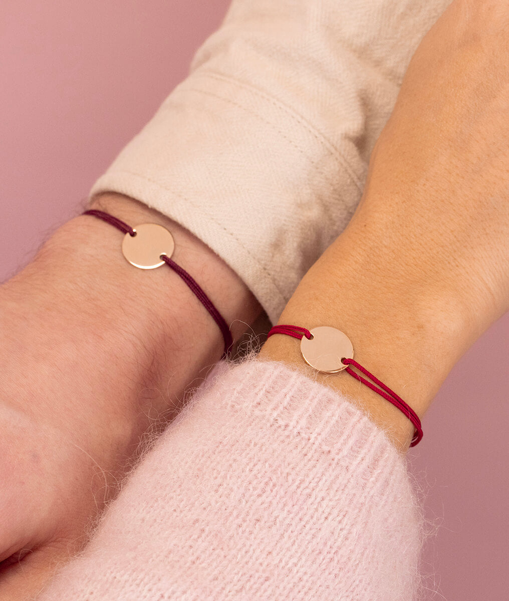 Duo couple pastille Plaqué or - 1