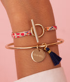 Duo Liberty médaille et pompon Plaqué or - 1