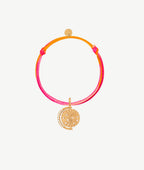 Bracelet liberty et médaille Céleste astres et zircons Plaqué or - 2