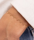 Bracelet chaînette Stella Plaqué or - 1
