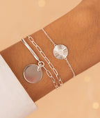 Duo Pierre de Lune et médaille Argent 925 - 1