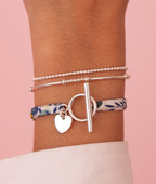 Trio Liberty perles et coeur bombé Argent 925 - 1