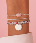 Trio Liberty perles et Rhodonite Argent 925 - 1